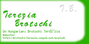 terezia brotschi business card